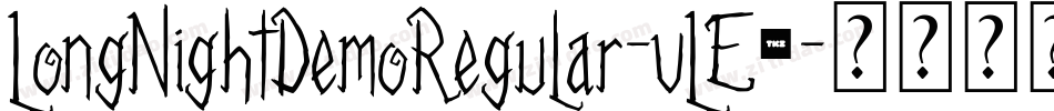 LongNightDemoRegular-vLE7字体转换