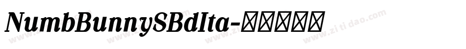 NumbBunnySBdIta字体转换