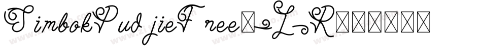 SimbokPudjieFree-7L1R字体转换