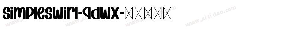 SimpleSwirl-qdwx字体转换