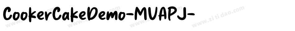 CookerCakeDemo-MVAPJ字体转换