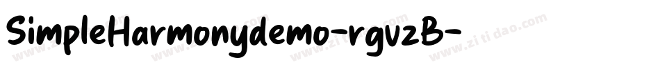 SimpleHarmonydemo-rgvzB字体转换