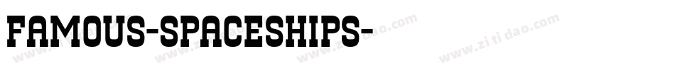 Famous-Spaceships字体转换