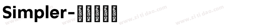 Simpler字体转换