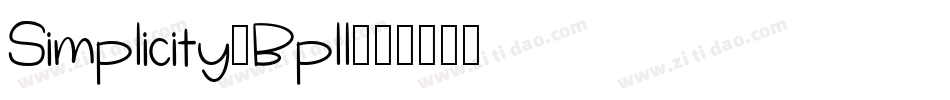 Simplicity-Bpll字体转换