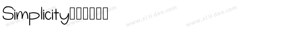 Simplicity字体转换