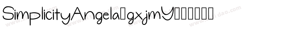SimplicityAngela-gxjmY字体转换