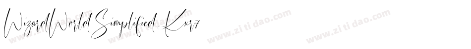 WizardWorldSimplified-Kxr7字体转换