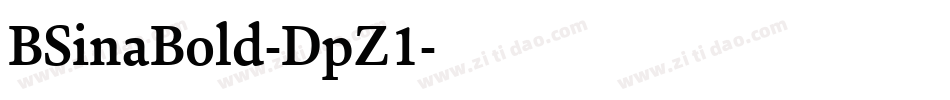 BSinaBold-DpZ1字体转换
