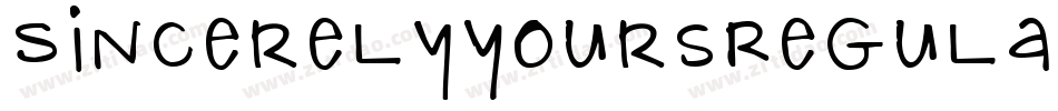 SincerelyYoursRegular-J3Lx字体转换