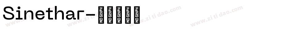 Sinethar字体转换