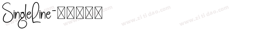 SingleLine字体转换