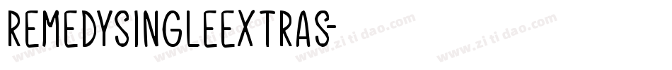 RemedySingleExtras字体转换