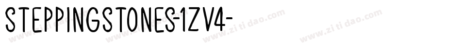Steppingstones-1Zv4字体转换