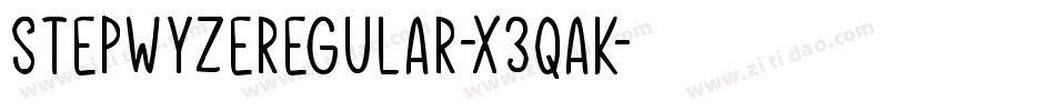 StepwyzeRegular-X3qaK字体转换