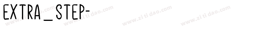 Extra_Step字体转换