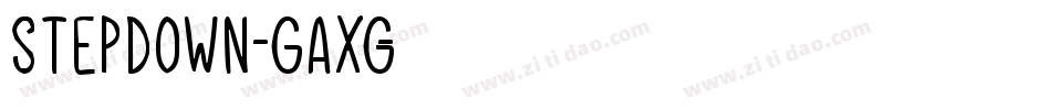 StepDown-GAXG字体转换