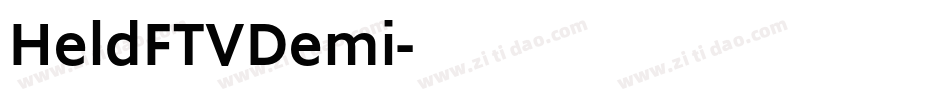 HeldFTVDemi字体转换