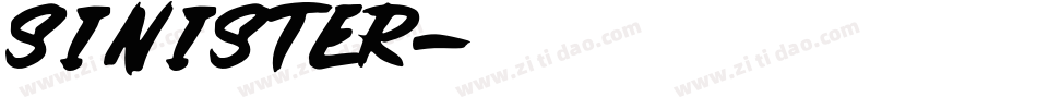 Sinister字体转换
