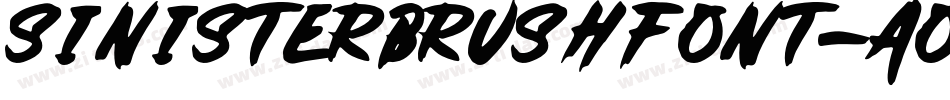 SinisterBrushFont-AOJ2字体转换