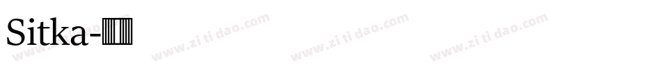 Sitka字体转换