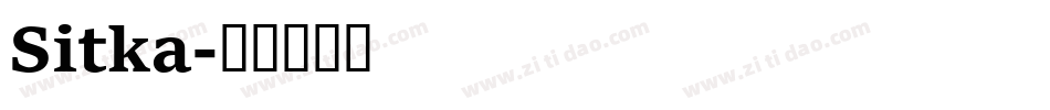 Sitka字体转换