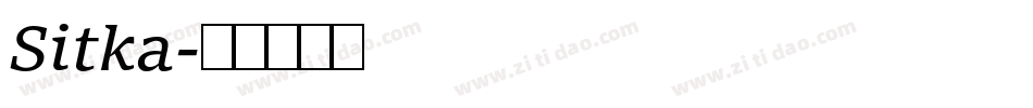 Sitka字体转换
