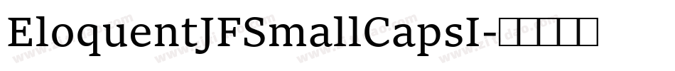 EloquentJFSmallCapsI字体转换