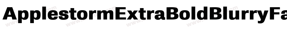 ApplestormExtraBoldBlurryFax-gX03字体转换