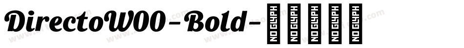 DirectoW00-Bold字体转换