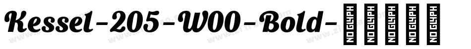 Kessel-205-W00-Bold字体转换
