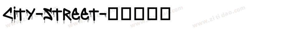 City-Street字体转换