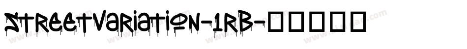 StreetVariation-1rB字体转换