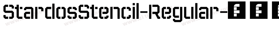 StardosStencil-Regular字体转换 StardosStencil-Regular字体转换