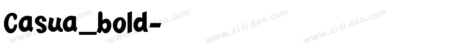 Casua_bold字体转换