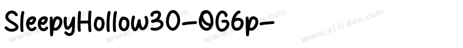 SleepyHollow30-OG6p字体转换