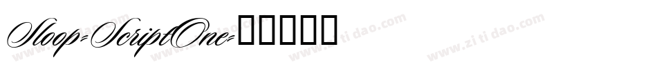 Sloop-ScriptOne字体转换 Sloop-ScriptOne字体转换