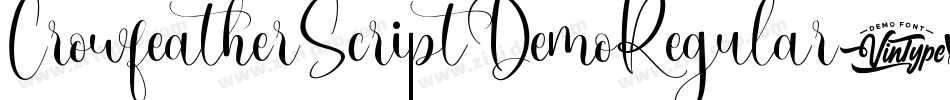 CrowfeatherScriptDemoRegular-xMdq字体转换