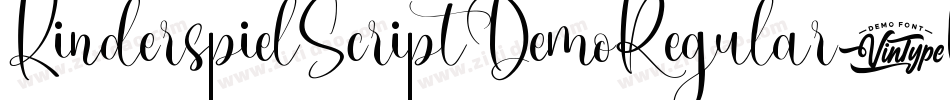 KinderspielScriptDemoRegular-M6xr字体转换