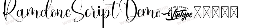 RamdoneScriptDemo字体转换