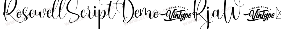 RosewellScriptDemo-RjaW字体转换