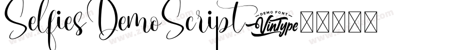 SelfiesDemoScript字体转换