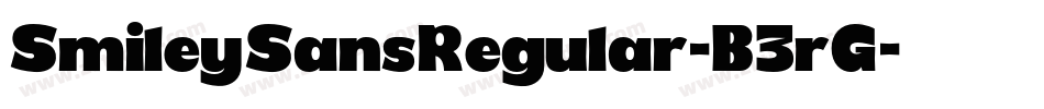 SmileySansRegular-B3rG字体转换