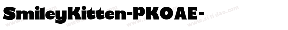 SmileyKitten-PKOAE字体转换