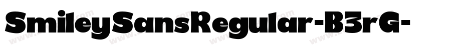 SmileySansRegular-B3rG字体转换