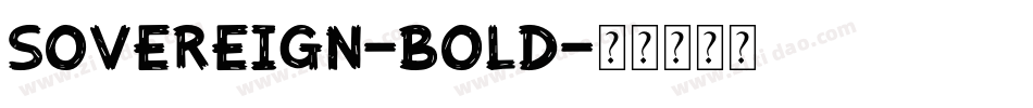 Sovereign-Bold字体转换