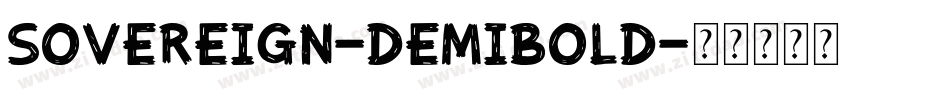 Sovereign-DemiBold字体转换