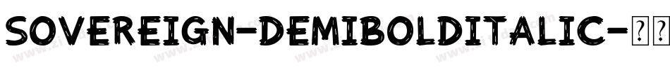 Sovereign-DemiBoldItalic字体转换