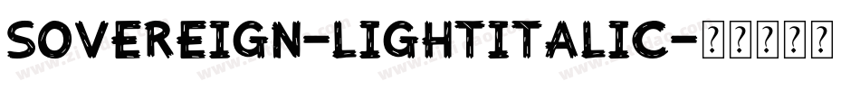 Sovereign-LightItalic字体转换
