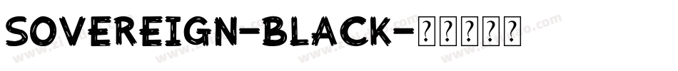 Sovereign-Black字体转换